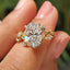 Nature Inspired Oval Diamond Engagement Ring