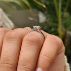 Marquise Diamond Engagement Ring With Cathedral Setting