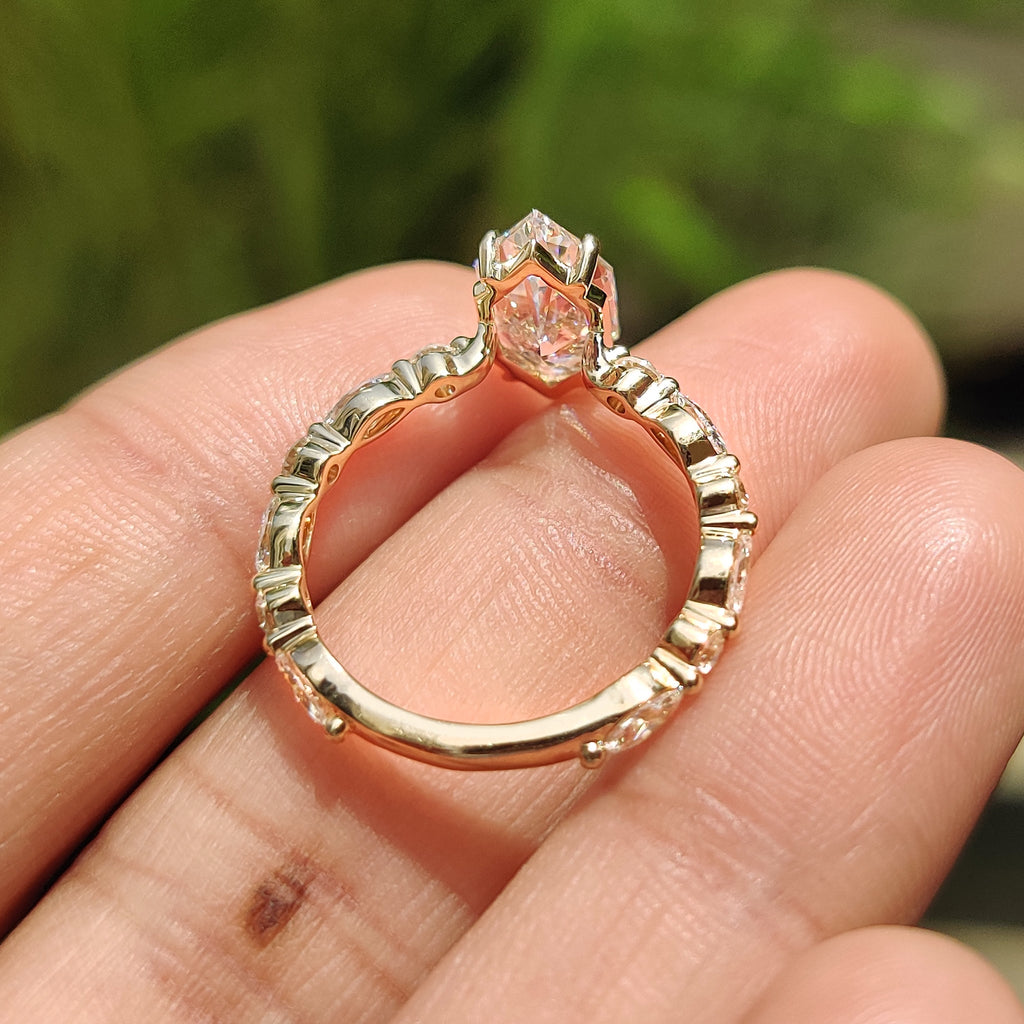 Dutch Marquise Engagement Ring In Open Gallery Style