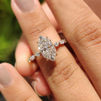 Dutch Marquise Engagement Ring In Open Gallery Style