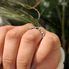 Marquise Diamond Band In Half Eternity Style