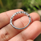 Marquise Diamond Band In Half Eternity Style