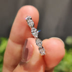 Marquise Diamond Band In Half Eternity Style