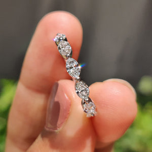 Marquise Diamond Band In Half Eternity Style