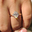 3 Stone Oval Engagement Ring With Tulip Basket Setting