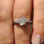 Radiant Three Stone Diamond RIng