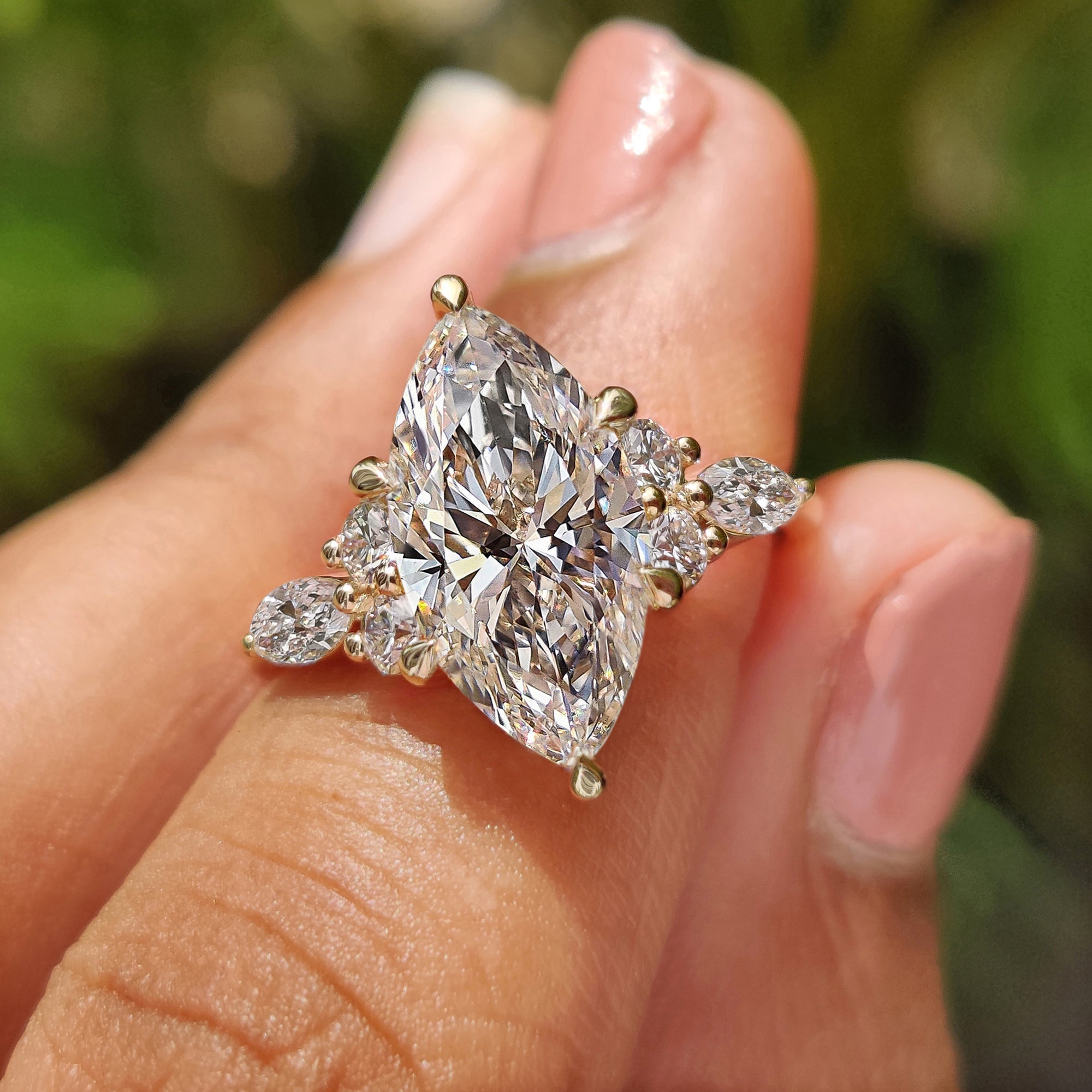 Marquise Diamond Engagement Ring In Muse Setting Main image