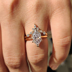 Dutch Marquise Yellow Gold Bridal Set