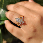 Dutch Marquise Yellow Gold Bridal Set