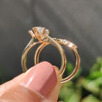 Dutch Marquise Yellow Gold Bridal Set