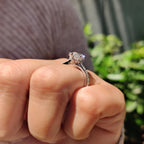 Dutch Marquise Cathedral Setting Engagement Ring