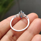 3 Stone Marquise Cut Diamond Engagement Ring