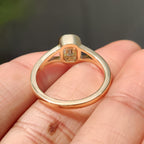 Bezel Set Cushion Old European Cut Diamond Ring