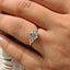 Round Cut Diamond Ring In 3 Stone Style