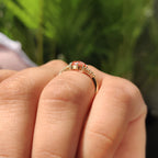 Rose Cut Pink Diamond Engagement Ring With Muse Setting