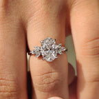 Oval Cut Engagement Ring With Muse Setting