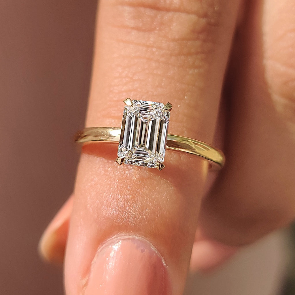 Emerald Cut Diamond Ring