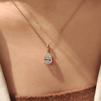 Pear Diamond Pendant In Solitaire Style