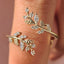 Nature Inspired Wedding Band Featuring Open Gap Design