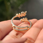 Nature Inspired Wedding Band Featuring Open Gap Design