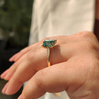 Pear And Emerald Cut Toi Et Moi Engagement Ring