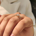Radiant Cut Engagement Ring With Wedding Band