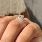 Emerald Engagement Ring in Dazzling Beauty