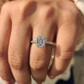 Emerald Engagement Ring in Dazzling Beauty