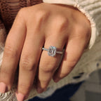 Emerald Engagement Ring in Dazzling Beauty