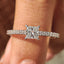 Princess Cut Diamond Ring With Pave Setting