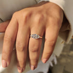 East To West Marquise Ring In Solitaire Style