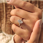 Dutch Marquise Diamond Engagement Ring In Bridge Accent