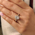 Vintage Art Deco Oval Cut Diamond Ring