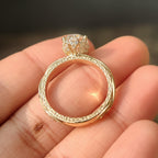 Vintage Art Deco Oval Cut Diamond Ring