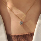 Round Diamond Pendant In Solitaire Setting