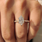 Dutch Marquise Vintage Diamond Engagement Ring