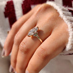 0.50 - 3 CT Marquise Diamond Ring in Muse Setting