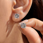 Lab Grown Diamond Portuguese Cut Diamond Earrings
