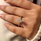 1 - 4 Carat Dutch Marquise Ring in Milgrain Setting