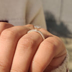 1 - 4 Carat Dutch Marquise Ring in Milgrain Setting