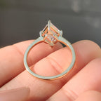 Lozenge Cut Diamond Ring in Secure Compass Prong Setting