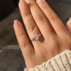 1.50 CT Dutch Marquise and Kite Cut Three Diamond Ring