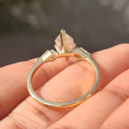 1.50 CT Dutch Marquise and Kite Cut Three Diamond Ring