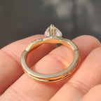 Heart Shaped Diamond Ring in Twisted Pave Setting