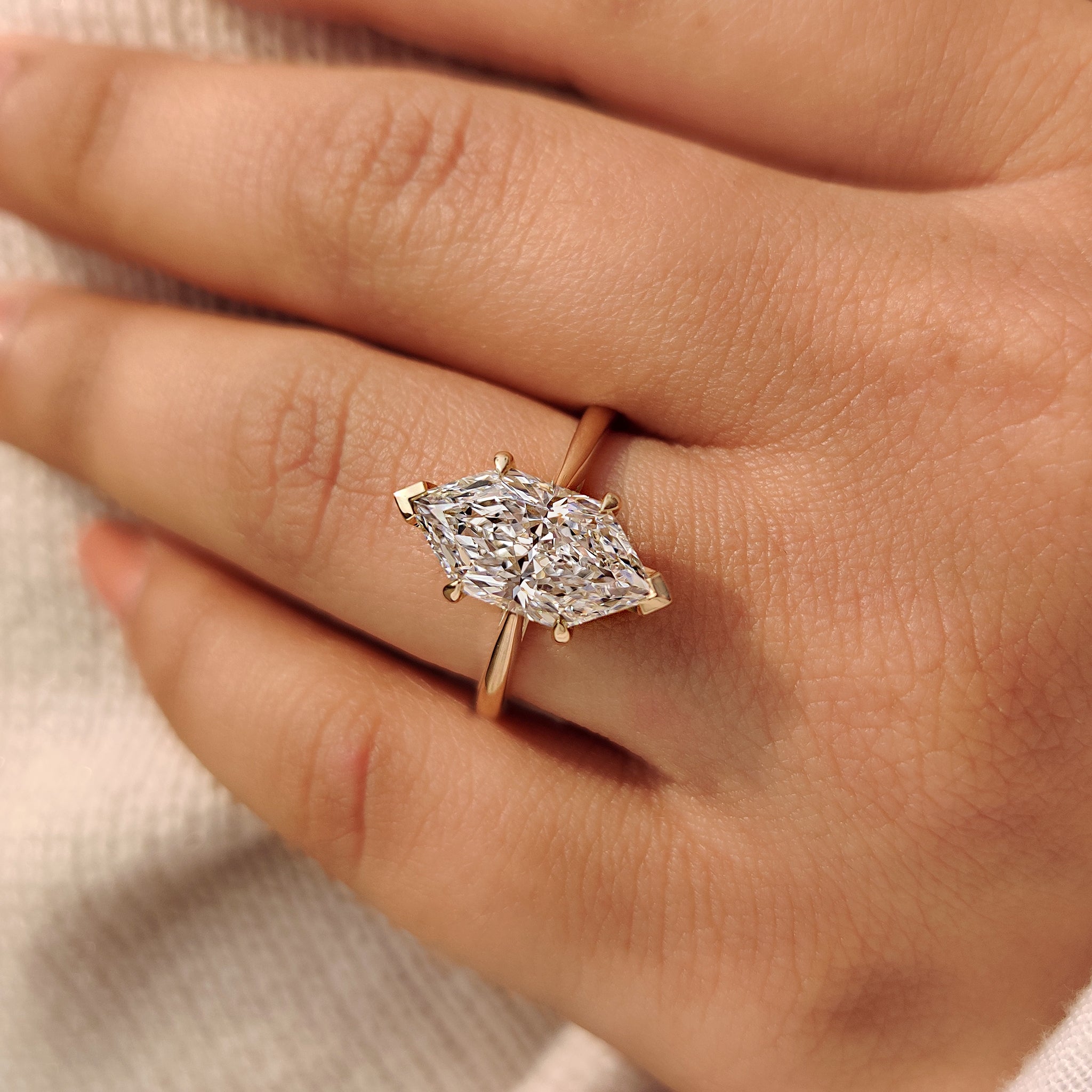 1 - 5 CT Hidden Halo Dutch Marquise Ring