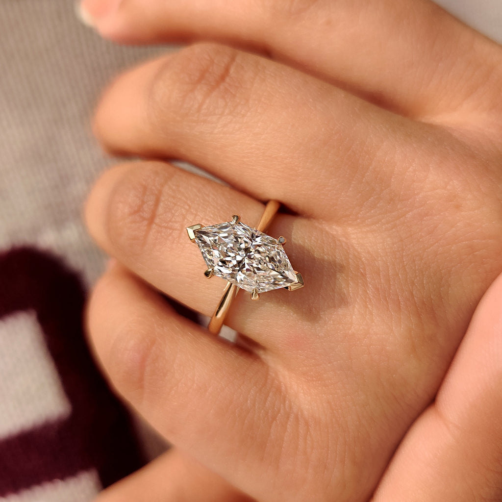 1 - 5 CT Hidden Halo Dutch Marquise Ring