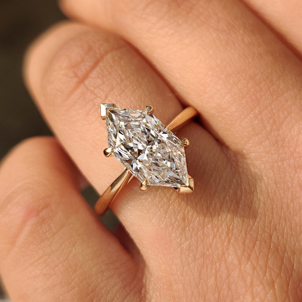 1 - 5 CT Hidden Halo Dutch Marquise Ring
