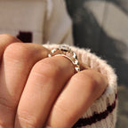 Elongated Cushion Cut Engagement Ring in Vintage Style