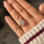 Elongated Cushion Cut Engagement Ring in Vintage Style