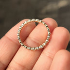 Bezel Set Eternity Round Diamond Wedding Band